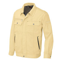 アイトス 長袖サマーブルゾン イエロー×ブラック LL AZ-5560-019 1着（直送品）