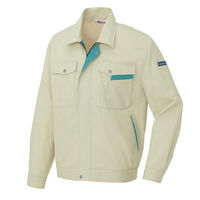 アイトス 長袖サマーブルゾン アースグリーン×ターコイズ L AZ-960-005 1着（直送品）