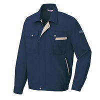 アイトス 長袖サマーブルゾン ネイビー×ベージュ S AZ-960-008 1着（直送品）