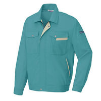 アイトス 長袖サマーブルゾン ターコイズ×アースグリーン 3L AZ-960-027 1着（直送品）