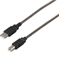 バッファロー USB2.0ケーブル A to B ブラックスケルトン 5m BSUAB250BSA 1台（直送品）