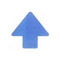 加藤商店 矢印1 アルミステッカー特大 青 YJA-01X 1セット(20枚:10枚×2組)（直送品）