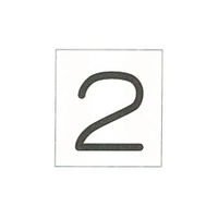 加藤商店 標識ステッカー 配管数字2 1セット（20枚:10枚×2組）