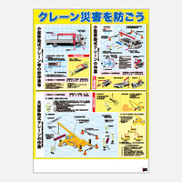 加藤商店 ポスター クレーン災害を防ごう POS-012 1セット（20枚）（直送品）