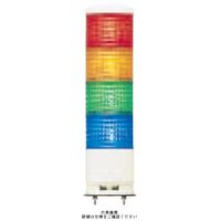 赤黄緑青 φ60 積層式LED表示灯+ブザー+点滅(直付) 24V 4段 LEUGWBー24ー4RYGB LEUGWB-24-4RYGB 1個（直送品）