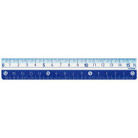 クツワ カラー定規 16cm（ブルー） KB027BL 10個（直送品）