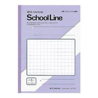 日本ノート B5スクールライン 5ミリ方眼 紫 LS10P 10冊（直送品）
