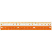 クツワ カラー定規 16cm（オレンジ） KB027OR 10個（直送品）