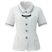 アイトス Pieds オーバーブラウス ホワイト 21号 HCL6300-001 1着（直送品）