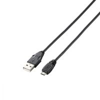 エレコム mcroUSBケーブル/PS4用 Aオス-MicroBオス ブラック 1.5m USB2.0 GM-U2CAMB15BK 1本