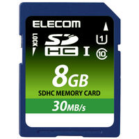 SDカード [U1/C10] スタンダード＋データ復旧 8/16/32/64/128 GB エレコム