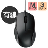 エレコム レーザーマウス／ＭーＬＳ１４ＵＬシリーズ／有線／３ボタン／ブラック M-LS14ULBK 1個