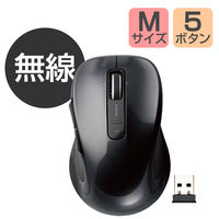 エレコム レーザーマウス／ＭーＬＳ１５ＤＬシリーズ／無線／５ボタン／ブラック M-LS15DLBK 1個