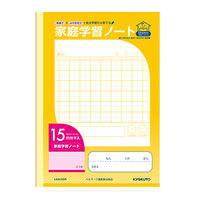 日本ノート 家庭学習ノート15mmマス LGA15GR 10冊（直送品）