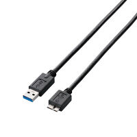 エレコム A to microBケーブル ブラック 0.5m USB3.0 USB3-AMB05BK/RS 1本（直送品）