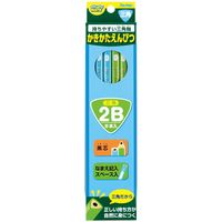 レイメイ藤井 三角かきかた鉛筆２Ｂ（６本入）ブルー ＲＥ３０６ 5個