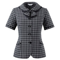 アイトス Pieds オーバーブラウス ブラック 9号 HCL6020-099 1着（直送品）