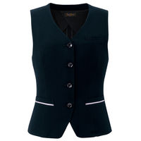 アイトス Pieds ベスト ブラック 15号 HCV4500-099 1着（直送品）