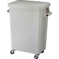 リス 角ペール 73L ゴミ箱 グレー 1個（70Lゴミ袋対応）シンプル