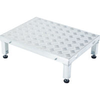 アルインコ 低床作業台 天板高さ190～220mm 寸法600×450mm LFS-0604H（直送品）