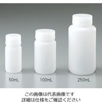 アズワン 広口瓶 500mL HDPE製 50本(ケース販売) 1-4658-75 1箱(50本)（直送品）