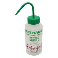 アズワン 薬品標識広口洗浄瓶 (Azlon) 500mL メタノール WGW538VTML 1本 3-6121-10（直送品）