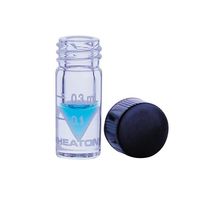 アズワン ミニバイアル ソリッドキャップ 0.3mL 目盛 あり 1箱(12本入) W986273NG 1箱(12本) 3-6291-01（直送品）