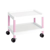 アズワン モバイルカート(低床型) 645×444×490mm MC20 ピンク 1個 3-6503-02（直送品）