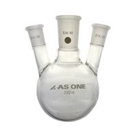 アズワン 三つ口フラスコ 250 側管摺合 15/25 FG3-0252440-1 1個 3-6522-02（直送品）