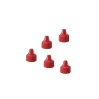アズワン 微量定量点滴びん用 キャップ 3mL用 赤 1箱(100個入) 1R 242502 1箱(100個) 3-6882-03（直送品）