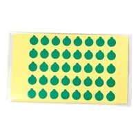 アズワン ラボ用マーキングラベル 丸型 φ9.5 緑 1袋(40枚×10シート入) 3-5379-05 1袋(400枚)（直送品）