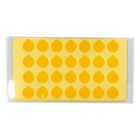 アズワン ラボ用マーキングラベル 丸型 φ12.5 黄 1袋(28枚×10シート入) 3-5380-04 1袋(280枚)（直送品）