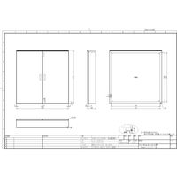 内外電機 制御盤キャビネット CRHZ121220WC 1個（直送品）