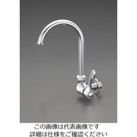 エスコ PJ 1/2” 横形スワン水栓 EA468BJ-14B 1個（直送品）