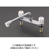 エスコ PJ 1/2” 2ハンドル混合水栓 EA468CY-41 1個（直送品）