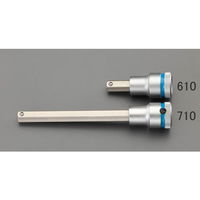 エスコ 1/2”DR/7x140mm[INHEX]ビットソケット(ホールド機能) EA617AM-707 1セット(3個)（直送品）