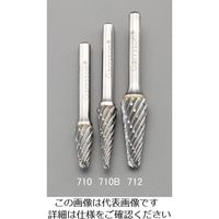 エスコ [快削]10x27mm/6mm軸 超硬カッター(鉄・鋳物用) EA819JC-710B 1セット(2本)（直送品）