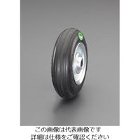 エスコ 125x37.5mm 車輪(ソフトラバータイヤ/スチールリム) EA986MG-11 1セット(3個)（直送品）