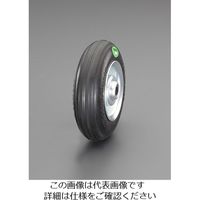 エスコ 200x50mm 車輪(ソフトラバータイヤ/スチールリム) EA986MG-13 1個（直送品）