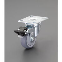 エスコ 50mm キャスター(自在金具/ブレーキ付) EA986GV-21 1セット(3個)（直送品）