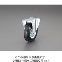 エスコ 100mm キャスター(固定金具) EA986H-2 1セット(3個)（直送品）