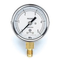 イチネンTASCO 普通型圧力計 3.5MPa1/4F60φゲージ
