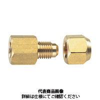 イチネンTASCO ゲージフィッティング1/8NPT×1/4F(3ケ) TA260Fー1 TA260F-1 1セット(6個:3個×2パック)（直送品）