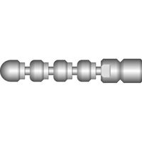 アサダ（ASADA） 1/4逆噴射ノズルT型前方1穴 8.5/60・12/80G，GP用