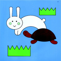 トーアン 仮設17 ウサギとカメ 450×450 31ー777 1セット(2枚)（直送品）