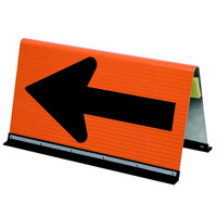 トーアン 道路標示 矢印板（公団型） アルミ製 500×900 34-041 1枚