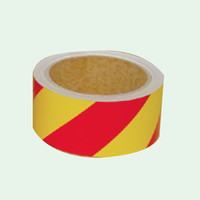 トーアン 反射テープ 黄×赤 45mm×5m 34-226 1セット（2巻：1巻×2個）（直送品）