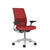 Think シンクチェア シーガルフレーム 肘付 スカーレット 465A300SAM 1脚 steelcase（スチールケース）（直送品）