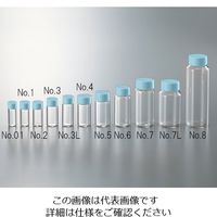 マルエム CCスクリュー管 透明 ブルーキャップ 50mL 1箱(50本入) No.7 1箱(50本) 3-4943-09（直送品）