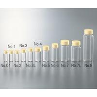 マルエム CCスクリュー管 透明 イエローキャップ 10mL 1箱(100本入) No.3L 1箱(100個) 3-4944-05（直送品）